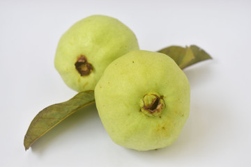 Fresh guava isolated on a white background