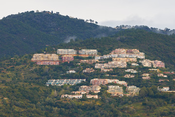 Modern blocks of flats in France