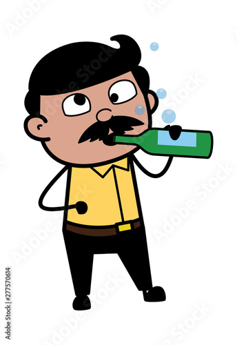 Drunk Man Indian Cartoon Man Father Vector Illustration Buy This Stock Vector And Explore Similar Vectors At Adobe Stock Adobe Stock
