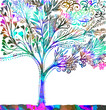 © Мария Неноглядова - A multi-colored beautiful abstract tree. Vector illustration