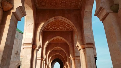 Wall Mural - view of Hassan II Mosque - Casablanca,Morocco