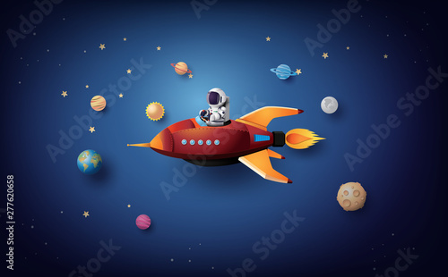 Cuadros en Lienzo Astronaut Astronaut floating in the stratosphere .