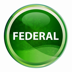 Wall Mural - Federal Natural Green Round Button
