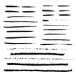 © Marina - Hand drawn marker lines set. Doodle style underline strokes