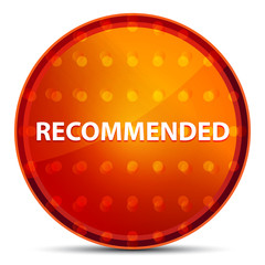 Recommended Nightly Orange Round Button