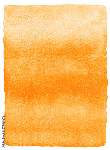 Orange, ginger watercolor background. Painted striped gradient Halloween, aut...