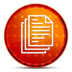 Canvas Print - Page documents icon Nightly Orange Round Button