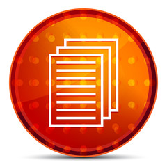 Canvas Print - Page documents icon Nightly Orange Round Button