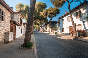 Poster - Street View of Traditional Houses in Birgi