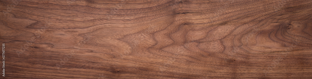 Walnut wood texture. Super long walnut planks texture background.Texture element - obrazy, fototapety, plakaty 