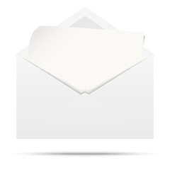 Sticker - colored envelope with empty paper