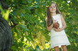 © nuzza11 - Child with grapes on nature.