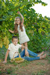 © nuzza11 - Child with grapes on nature.