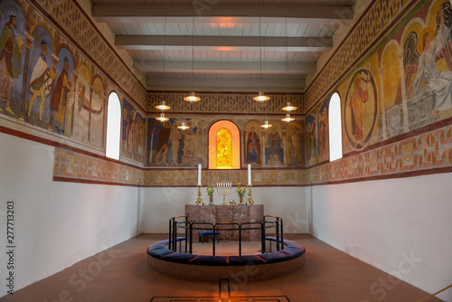 The Interior Of The Church At Jelling On The Viking - 