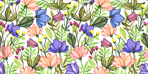 Seamless floral pattern. Design wallpaper, fabric and packaging.