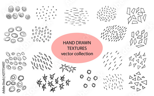 Fotomural Hand drawn textures, template