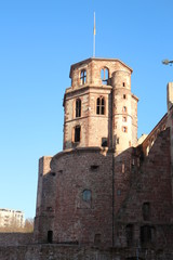 Wall Mural - tower of the castle in Heidelberg