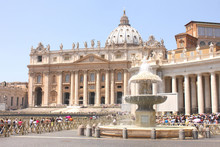 Saint Peter's Basilica In St. Peter's Square, Vatican City. Vatican Museum, Rome, Italy.