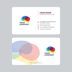 Wall Mural - Simple and Modern Business Card Design in vector