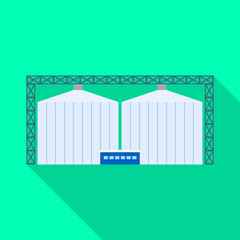 Vector design of manufactory and busines icon. Set of manufactory and eco stock symbol for web.