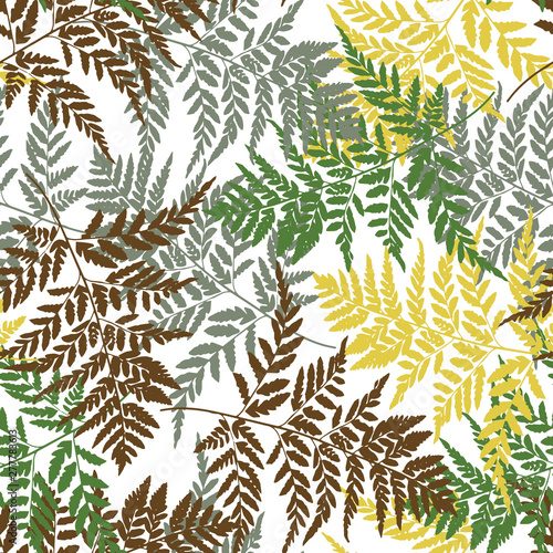 seamless tropical flower leave design pattern