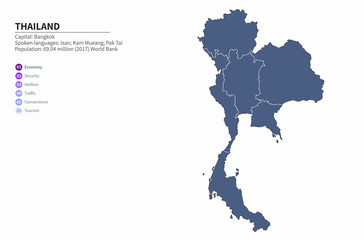  graphic vector map of asia countries