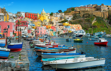 Wall Mural - Marina di Corricella, Procida island, Naples, Italy