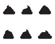 poop logo vector icon
