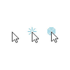 Wall Mural - mouse cursor symbol - arrow click pointer illustration isolated