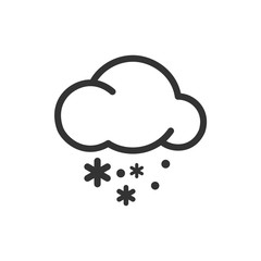 Fototapete - Weather icon template color editable. Weather symbol vector sign isolated on white background. Simple logo vector illustration for graphic and web design.