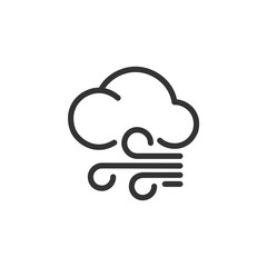 Fototapete - Weather icon template color editable. Weather symbol vector sign isolated on white background. Simple logo vector illustration for graphic and web design.