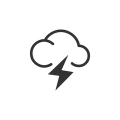 Fototapete - Weather icon template color editable. Weather symbol vector sign isolated on white background. Simple logo vector illustration for graphic and web design.