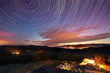 star trails in Italy