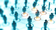 © Sergey Nivens - Abstract Social network concept, connecting human figures.