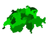 Fototapeta Las - Karte der Schweiz