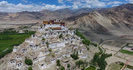 Wall Mural - Thikse Gompa or Thikse Monastery is a gompa affiliated with the Gelug sect of Tibetan Buddhism. It is located on top of a hill in Thiksey approximately 19 kilometres east of Leh in Ladakh, India. 