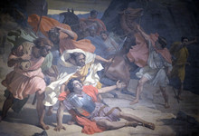 The Conversion Of St. Paul, Mural Painting By Michel-Martin Drolling In The Saint Sulpice Church, Paris, France 