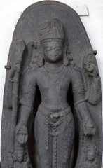 Wall Mural - Standing Hari-Hara, from 10th century found in Basalt Surajkund, Nalanda, Bihar now exposed in the Indian Museum in Kolkata, West Bengal, India