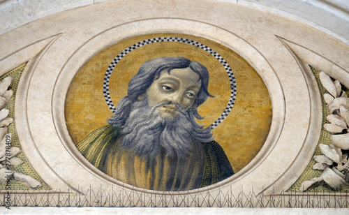 Fotomural Saint Simon the Zealot, Apostle, mosaic in the basilica of Saint Paul Outside th