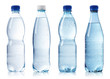 Collection of various bottles of water