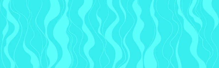 Wall Mural - Wavy background. Hand drawn waves. Seamless wallpaper on horizontally surface. Stripe texture with many lines. Waved pattern. Colored illustration for banners, flyers or posters