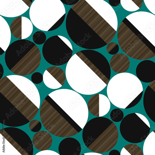 Striped circle and disc vin...