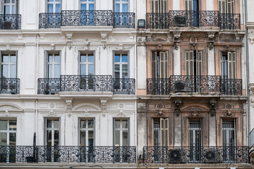 Marseille abstract street wall buildings