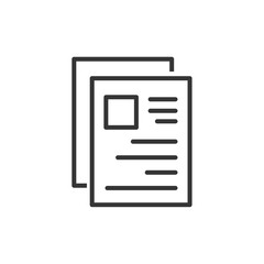 Leinwandbilder - Document like auditing. Scrutiny, annual verification, info. flat style quality sign or success proven symbol vector sign isolated on white background illustration for graphic and web design.