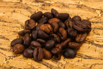 Roasted coffee beans for cooking