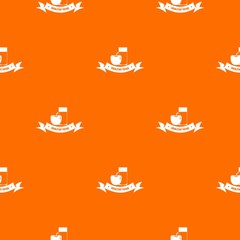 Wall Mural - Healthy food pattern vector orange for any web design best