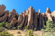 Organ pipe formation or hoodoos at Chiricahua National Monument in Southeastern Arizona is an area where the rocks are called 'organ pipe formation' because their similarity to organ pipes.