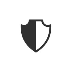 Poster - Shield icon template color editable. Shield symbol vector sign isolated on white background. Simple logo vector illustration for graphic and web design.