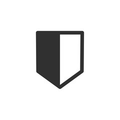Poster - Shield icon template color editable. Shield symbol vector sign isolated on white background. Simple logo vector illustration for graphic and web design.