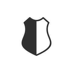Poster - Shield icon template color editable. Shield symbol vector sign isolated on white background. Simple logo vector illustration for graphic and web design.